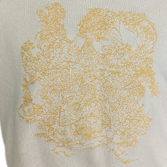 Abstract Cream Sweater Vest - Picture 5 of 5